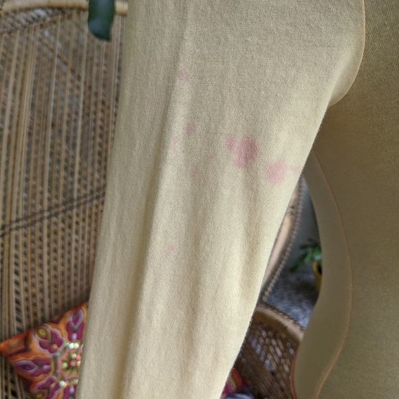 Free People XS Tie Dye Long Sleeve Top Asymmetrical Drawstring Tee - Picture 8 of 14